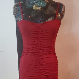Shein Date night Dress Burgundy